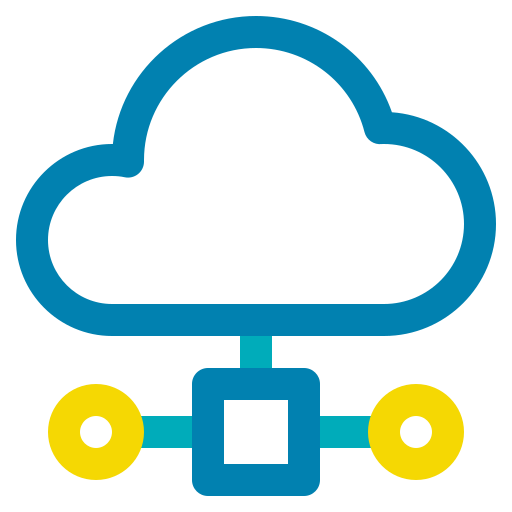 Big data, cloud, computing, network, storage icon
